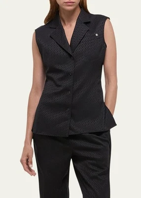 NUEVO CON ETIQUETAS $545 Chaleco Jacquard Helmut Lang Modesto Logo 4 Foto 1 de 4