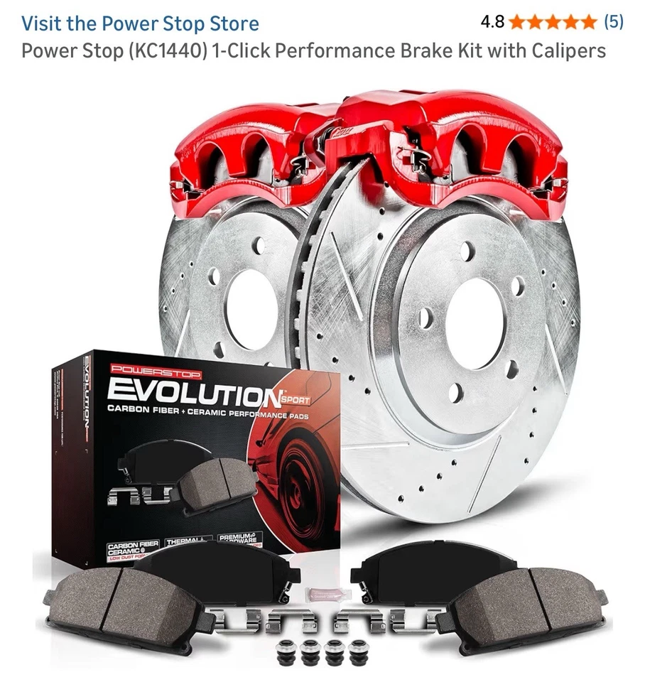 Kit de rotor y almohadilla de disco Power Stop KC1440 BUICK LACROSSE ALLURE IMPALA MONTE CARLO Foto 1 de 4