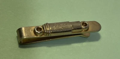 Gabriel Shocks Gold Tone Tie Bar Clasp 1.5 Inches  - Vintage - Image 1 of 4