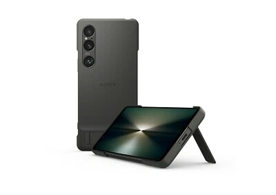 Capa estilo genuíno com suporte para Sony Xperia 1VI -XQZ-CBEC -VERDE - Imagem 1 de 4