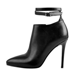 Elegantes botas al tobillo para mujer Onlymaker punta puntiaguda tacón alto correa al tobillo Stiletto - Imagen 1 de 10