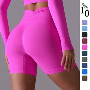 Nuevos Pantalones Cortos de Yoga para Mujeres Cintura Alta Pantalones Cortos de Entrenamiento Fitness Yoga Levantamiento de Glúteos Fitness - Imagen 1 de 94