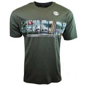 Men's T Shirt Newport Blue SEVEN DAY WEEKEND -SIZE Large -FISHING BOAT- NEW - Picture 1 of 3