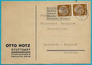 Postkarte mit Werbung: Bedarfskarte mit Werbeteil der Fa. Otto Hotz! - Picture 1 of 1