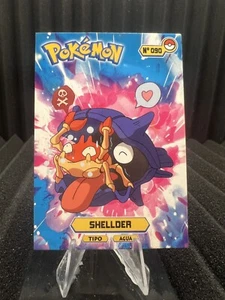 Shellder #90  & Krabby - Card Tops Pokedex Database 2024 - Pokemon Card NM - Picture 1 of 2