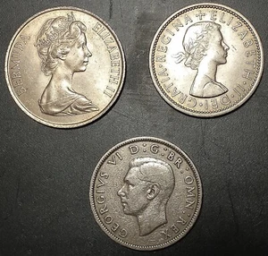 Lot "1A1" trio of QE/KING G images British & Bermuda VG condition 1948-1970 - Picture 1 of 8