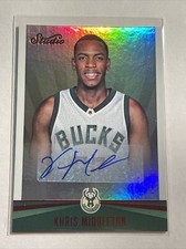 2016-17 Panini Studio Signatures Magenta Auto #12 Khris Middleton Serial# 12/30