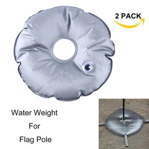2 bolsas de peso de agua para base cruzada Swooper pluma bandera soporte exterior interior - Imagen 1 de 10