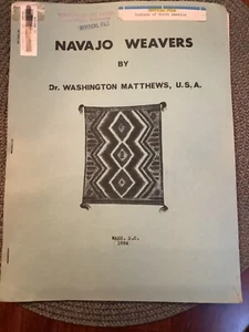 Navajo Weavers Indianerheft von Dr. Washington Matthews 1965 - Bild 1 von 4