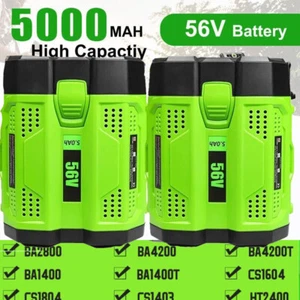 5.0Ah Lithium Ion Battery For EGO 56V 56Volt BA1400 POWER BA2240 BA2800T BA4200 - Picture 1 of 17