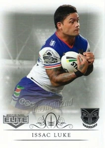 2018 NEW ZEALAND WARRIORS NRL Card ISSAC LUKE Elite - Picture 1 of 1