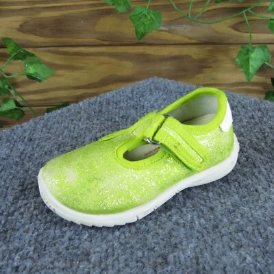 Naturino Girls Mary Jane  Sz T 20 Medium Yellow Fabric Hook & Loop - Image 1 of 4