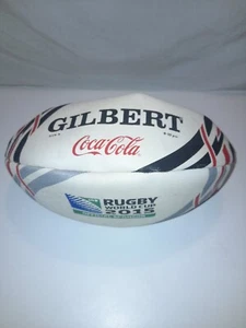 New Gilbert Rugby World Cup 2015 Promotional Rugby Ball Coca Cola Size 4 9-10psi - Picture 1 of 6
