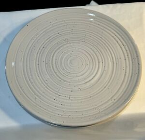 2 Better Homes & Gardens- Abott White Round Stoneware Dinner Plates Set of 2