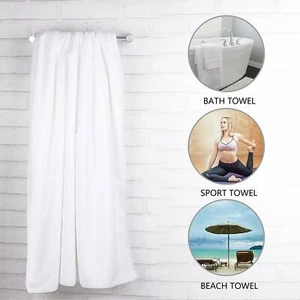 2 Pack Luxury Hotel & SPA Bath Towels Fleece Towel Sets 30" x 60" 350GSM - Picture 1 of 6