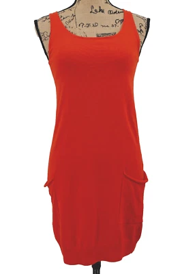 Vestido SHAE Anthropologie Mujer S Mezcla Cachemira Naranja Tejido Cápsula Atemporal Foto 1 de 4