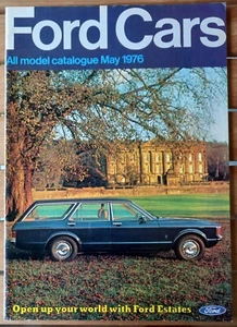 Catálogo de todos los modelos de coches Ford mayo 1976 - Escort Cortina Capri - Excelente estado - Imagen 1 de 1
