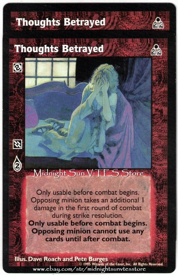 Thoughts Betrayed x2 Dark Sovereigns V:TES VTES Vampire CCG - Image 1 of 1