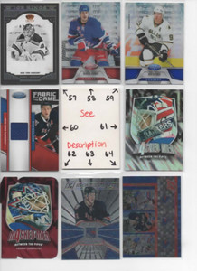 New York Rangers * SERIAL #'d Rookies Autos Jerseys * ALL CARDS ARE GOOD CARDS *