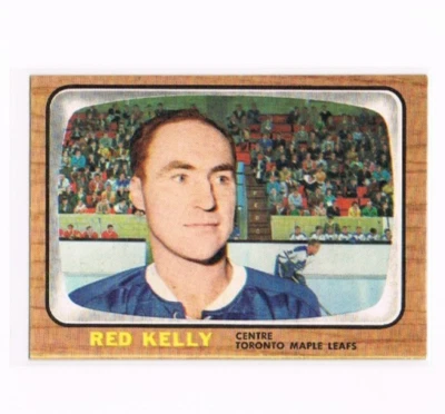 1966-67 Topps #79 Leonard Red Kelly - set break - MINT - Image 1 of 2