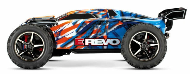 Traxxas 1/16 E-Revo Truggy/Stadium Truck - Orange/Blue