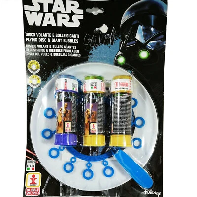 Star Wars Seifenblasen Frisbee Wurfscheibe Riesenseifenblasen 3er Set OVP - Bild 1 von 3