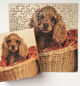 Cocker Spaniel Puppy Dog Mini Puzzle 7" Springbok Hallmark 70pc Sweet Innocence - Picture 1 of 6