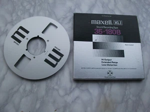 Original Maxell band coil NAB aluminium coil 26.5 cm aluminium blank coil + original box - Picture 1 of 3