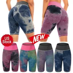 Women Butt Lifting Leggings High Waisted Yoga Pants Tik tok Tummy Textured Booty - Picture 1 of 16