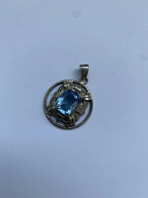 anhänger silber 925 mit blauen Stein  - Bild 1 von 4