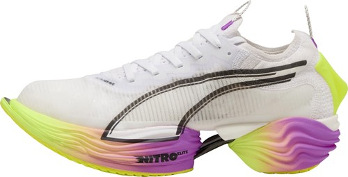 Scarpe da corsa uomo Puma Fast R Nitro Elite 2 bianche placcate carbonio scarpe da corsa