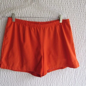 Nike Vintage Double Lined Shorts L Solid Orange Compression 3.5in Favorite Fit - Picture 1 of 6