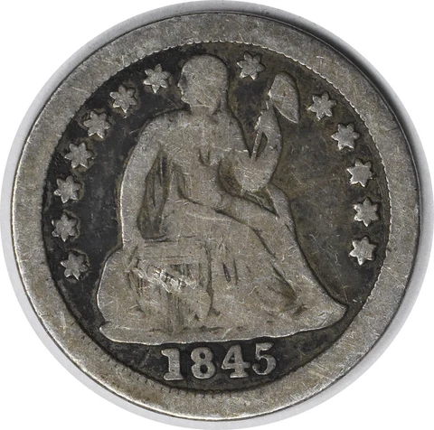 1845-O Liberty Seated Silver Dime VG Uncertified #940 Cover