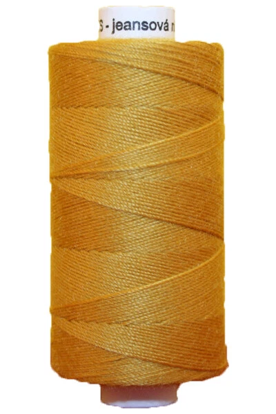 (0,02€/m) Jeansgarn UNIPOLY 30*3 Polyester 200 m bernstein goldsand (0128) - Bild 1 von 1