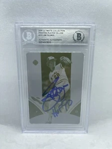 Jim Palmer Signed 2006 Ultimate Collection 1/1 Printing Plate Beckett Auto RARE - Picture 1 of 2