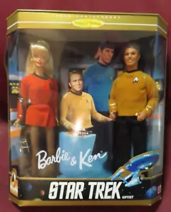 1996 MATTEL BARBIE & KEN STAR TREK GIFT SET NEW IN BOX 15006 - Picture 1 of 2