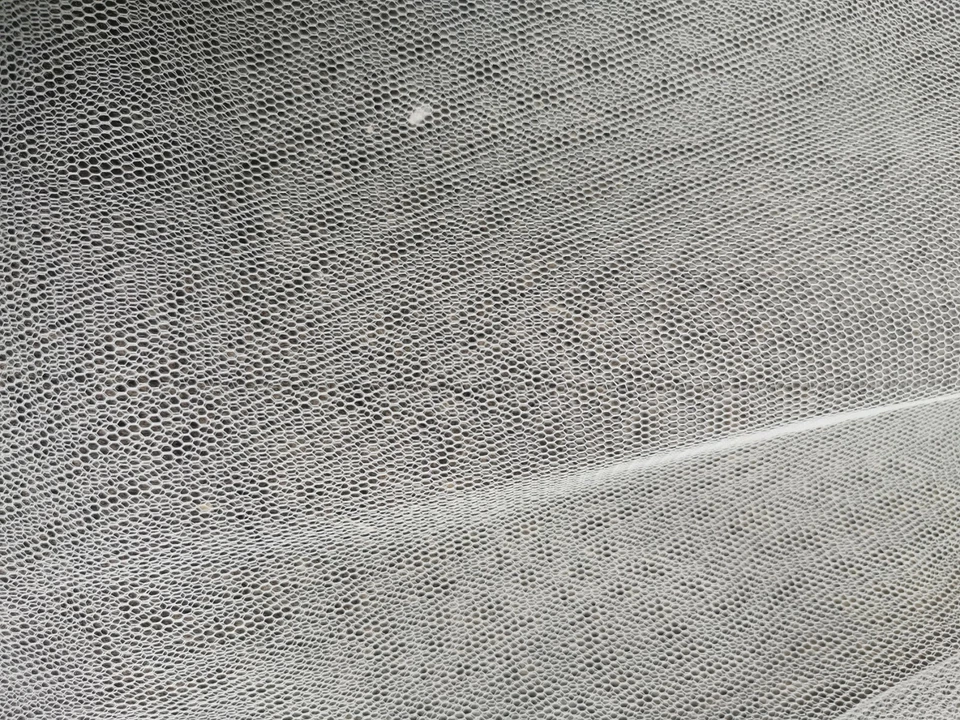 JOB LOT IVORY SLIGHTLY STIFF 20 METER  Net Tutu  Mesh Fabric -150cm Width - Image 1 of 1