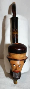 Vintage Anri Hand Carved Wooden Pipe 10 1/2" Long Pipe Italy great shape - Picture 1 of 6