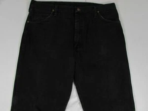 USA Wrangler 13MWZWK Faded Black Denim Jeans Tag Size 36x32 Measure 36x32 Cowboy - Picture 1 of 8