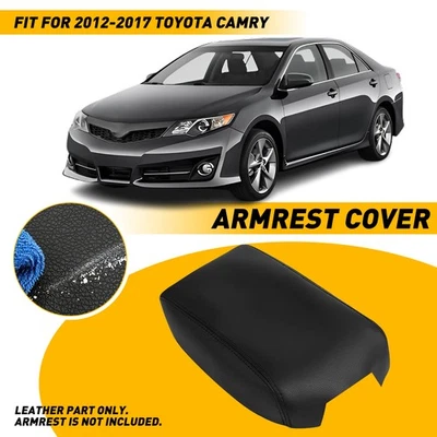 Tapa reposabrazos de cuero para Toyota Camry 2012-2017 tapa negro Foto 1 de 4