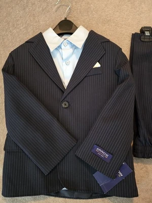 Conjunto de traje de 4 piezas marca Arrow azul marino talla 6 nuevo con etiquetas Foto 1 de 4