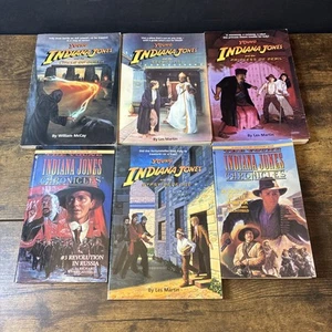 Lot of 6 Young Indiana Jones Books Random House & Bantam Books 1990s Paperback - Picture 1 of 22