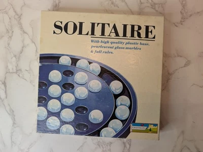 VINTAGE SOLITAIRE GAME BY CHAD VALLEY - BRAND NEW - GLASS MARBLES - Image 1 of 4