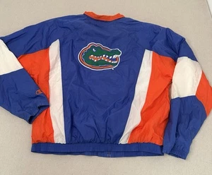 Giacca a vento vintage anni 90 starter Florida Gators pista uomo XL NCAA zip B17 - Foto 1 di 7