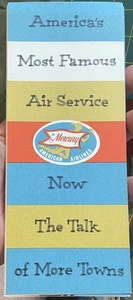 ca.1957 MERCURY AMERICAN AIRLINES Foldout Promotional BROCHURE Passeger Travel - Picture 1 of 5