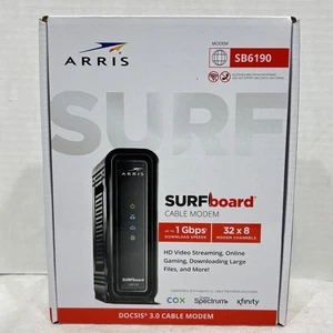 Arris Surfboard SB6190 Cable Modem DOCSIS 3.0 Cox, Spectrum, Xfinity - Picture 1 of 8
