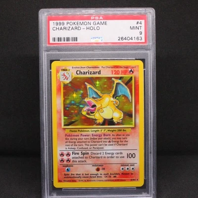 🔥 PSA 9 MINT CHARIZARD HOLO RARE | BASE SET 4/102 | GRAIL 🔥 - Image 1 of 3