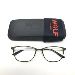 Wolf 1054 Glasses Frames Green Full Rim Metal Eyeglasses Spectacles Frame Only - Picture 1 of 12