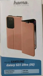 Hama Booklet Case Etui Różowe do Samsung Galaxy S21 Ultra 5G Funkcja podstawki  - Zdjęcie 1 z 3