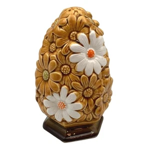 Vintage 1970s Fred Roberts Co Harvest Gold Raised Daisy Replacement Salt Shaker - Picture 1 of 9